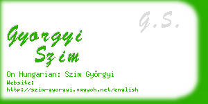 gyorgyi szim business card